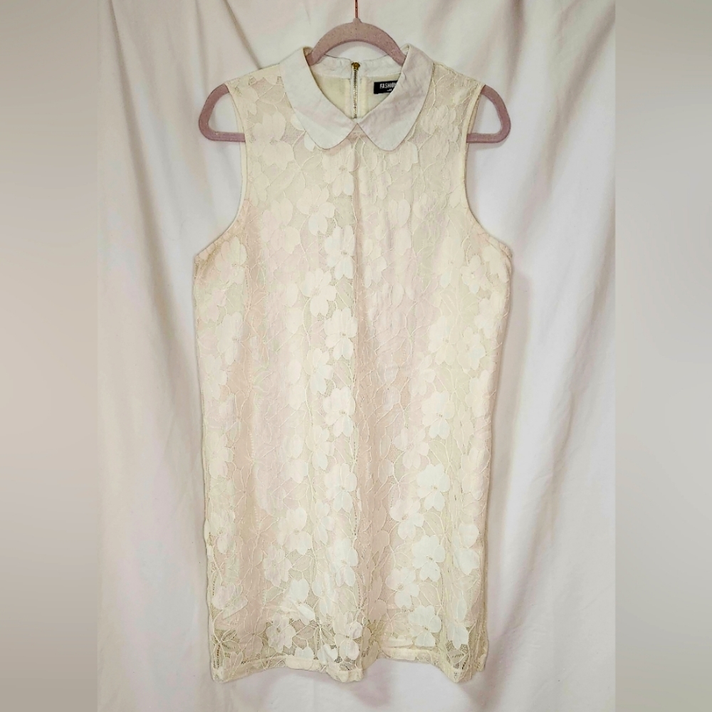 Floral Lace Collared Dress size 12